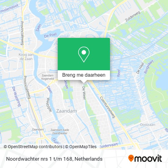 Noordwachter nrs 1 t/m 168 kaart