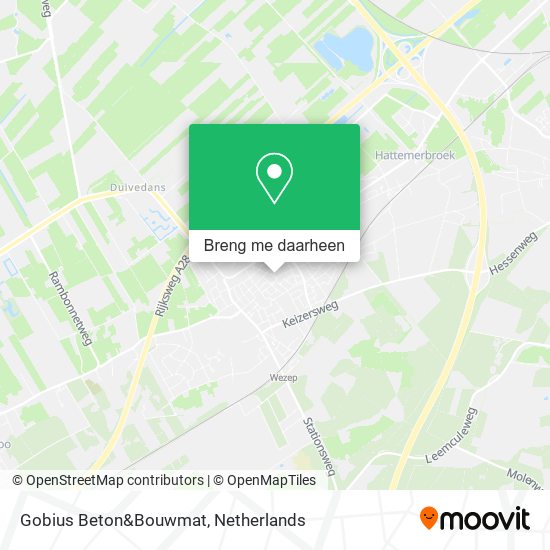 Gobius Beton&Bouwmat kaart