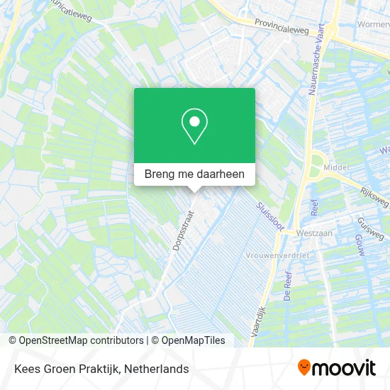 Kees Groen Praktijk kaart