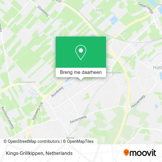Kings-Grillkippen kaart