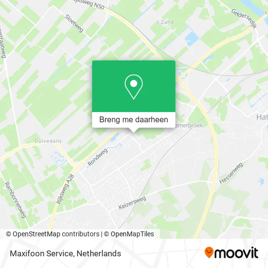 Maxifoon Service kaart