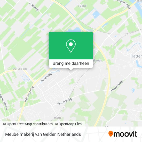 Meubelmakerij van Gelder kaart