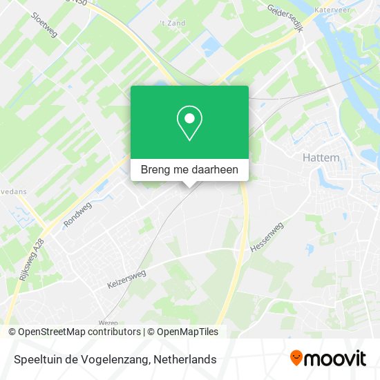 Speeltuin de Vogelenzang kaart