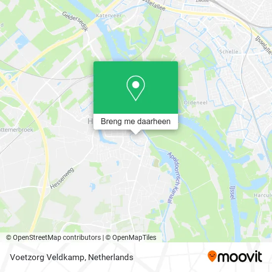 Voetzorg Veldkamp kaart