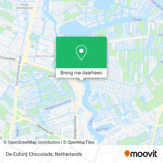 De Euforij Chocolade kaart