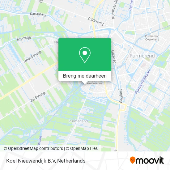 Koel Nieuwendijk B.V kaart