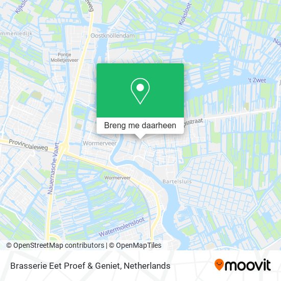 Brasserie Eet Proef & Geniet kaart