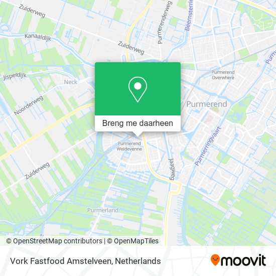 Vork Fastfood Amstelveen kaart