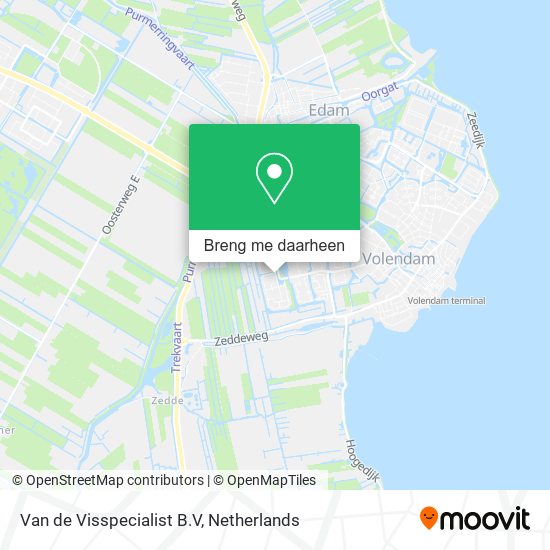 Van de Visspecialist B.V kaart
