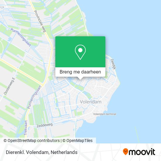 Dierenkl. Volendam kaart