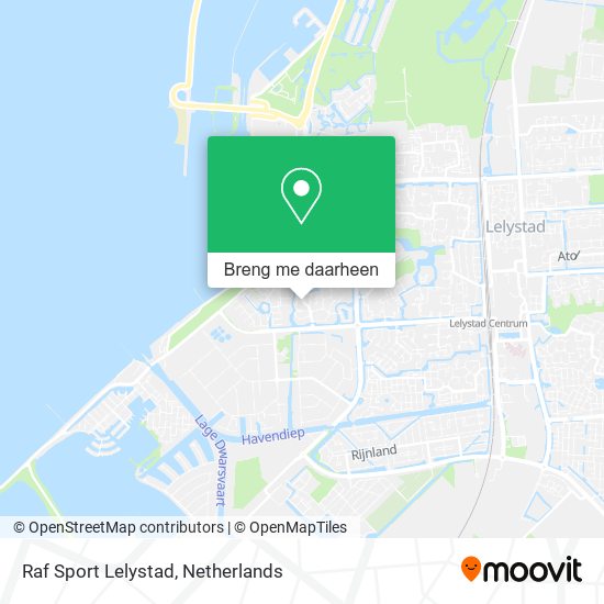 Raf Sport Lelystad kaart