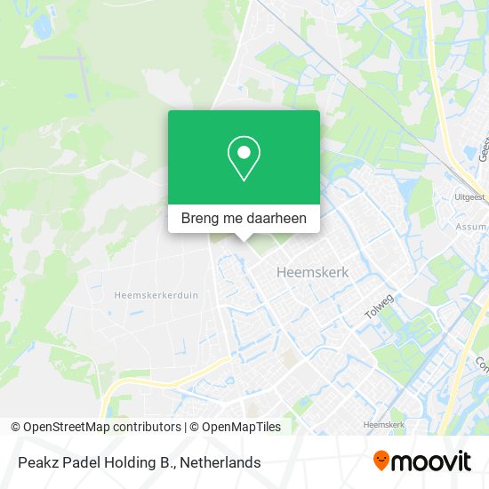 Peakz Padel Holding B. kaart