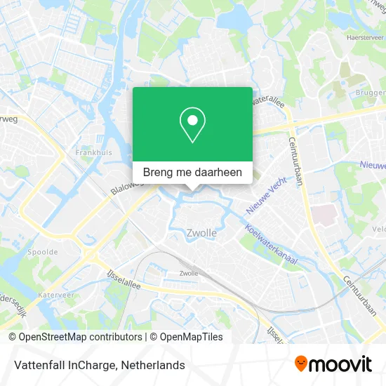 Vattenfall InCharge kaart