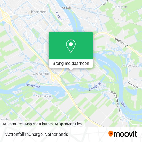 Vattenfall InCharge kaart