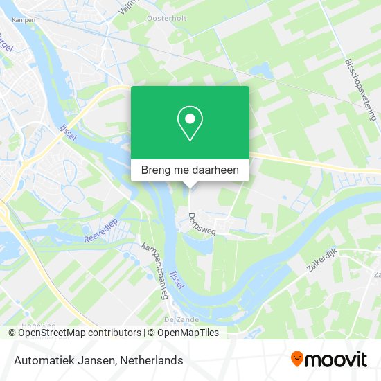 Automatiek Jansen kaart