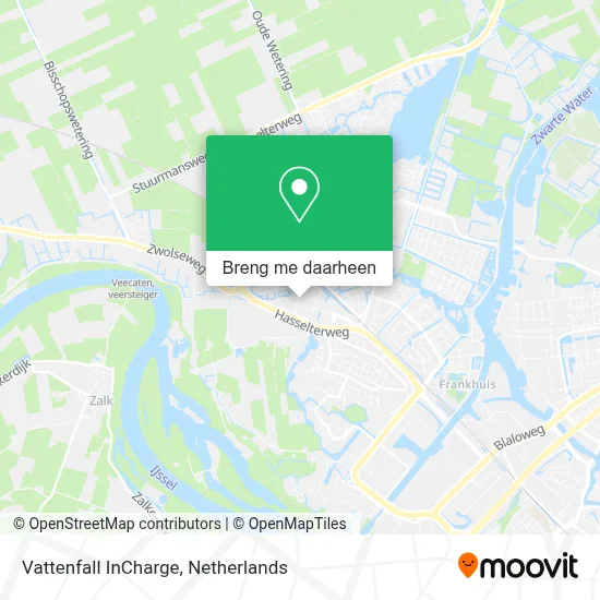 Vattenfall InCharge kaart