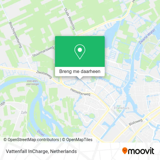Vattenfall InCharge kaart