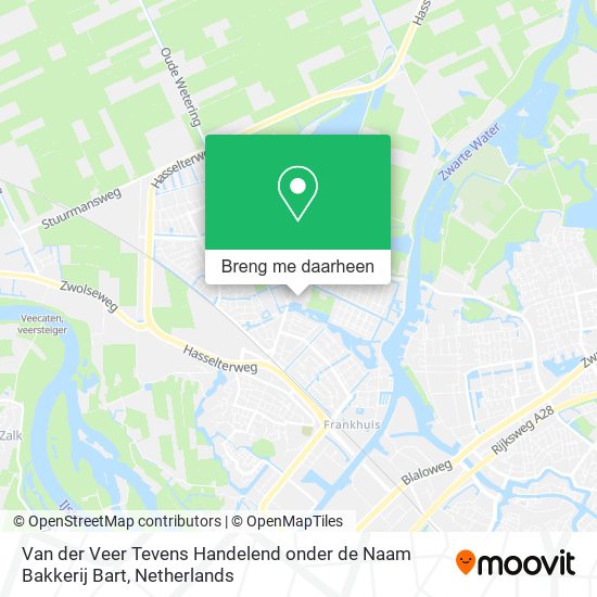 Van der Veer Tevens Handelend onder de Naam Bakkerij Bart kaart