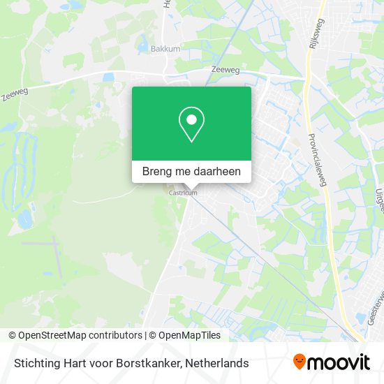 Stichting Hart voor Borstkanker kaart