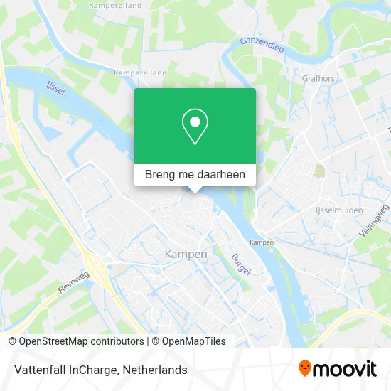 Vattenfall InCharge kaart