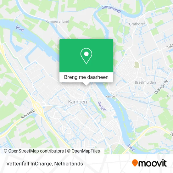 Vattenfall InCharge kaart