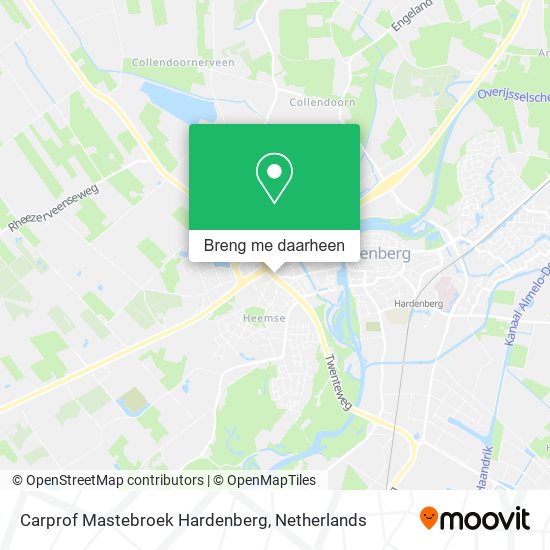 Carprof Mastebroek Hardenberg kaart