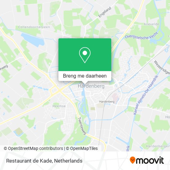 Restaurant de Kade kaart