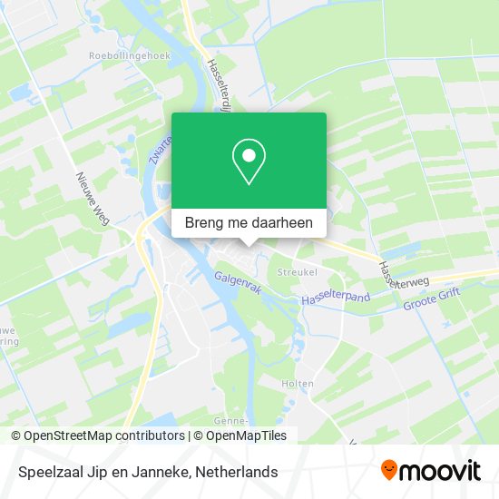 Speelzaal Jip en Janneke kaart