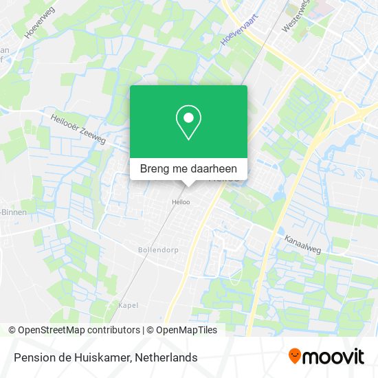 Pension de Huiskamer kaart