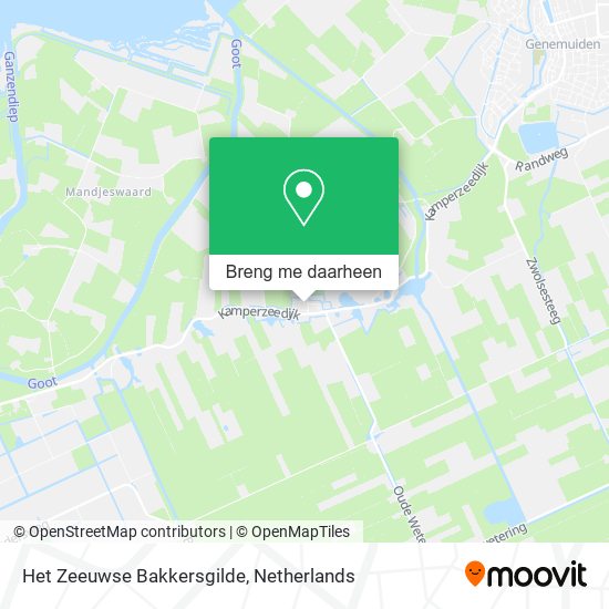 Het Zeeuwse Bakkersgilde kaart