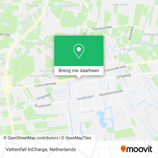 Vattenfall InCharge kaart