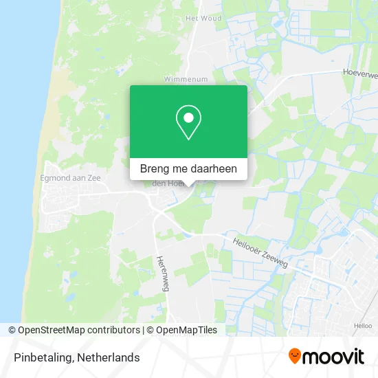 Pinbetaling kaart