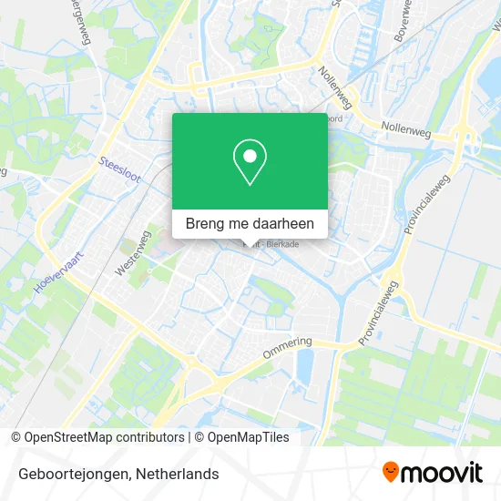 Geboortejongen kaart