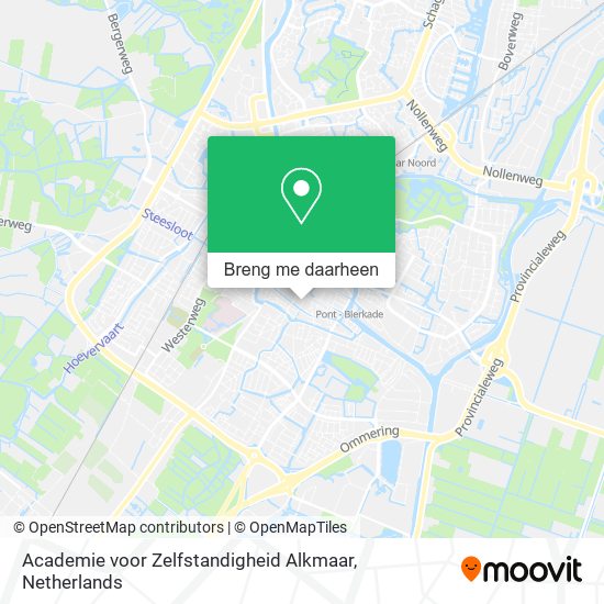 Academie voor Zelfstandigheid Alkmaar kaart