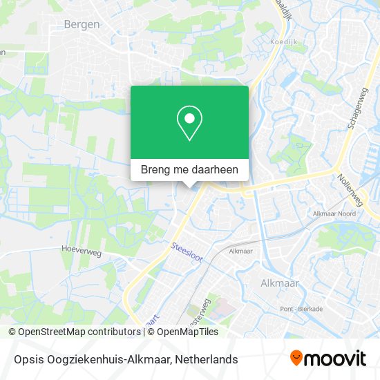 Opsis Oogziekenhuis-Alkmaar kaart