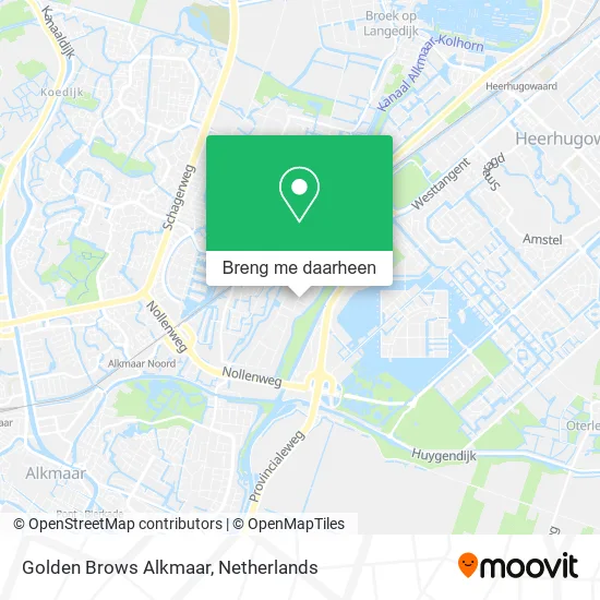 Golden Brows Alkmaar kaart