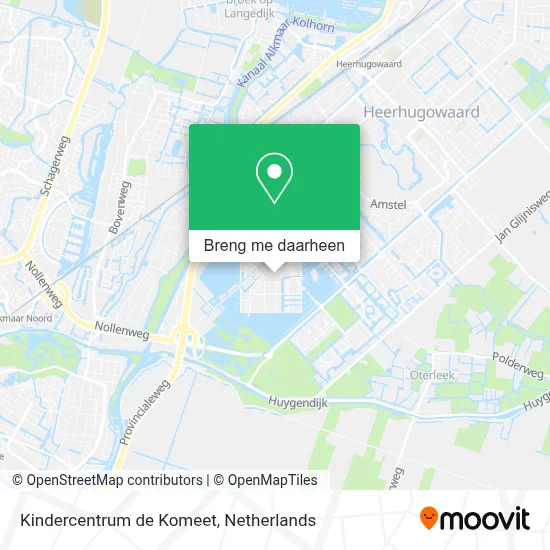 Kindercentrum de Komeet kaart