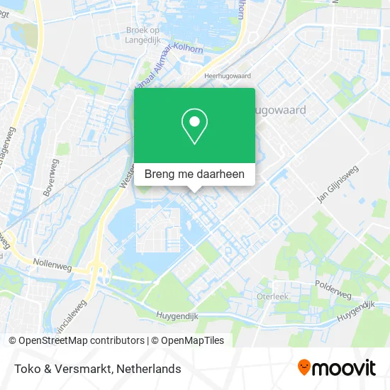 Toko & Versmarkt kaart