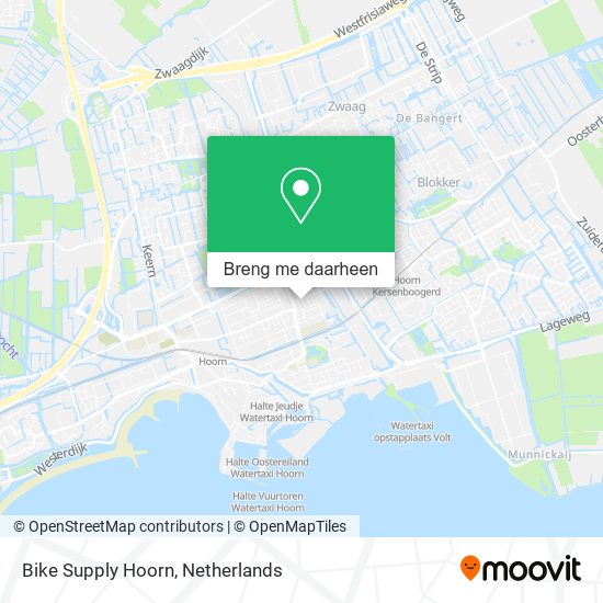 Bike Supply Hoorn kaart