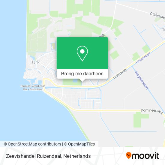 Zeevishandel Ruizendaal kaart