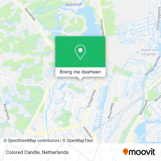 Colored Candle kaart