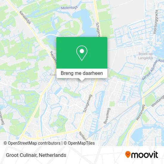 Groot Culinair kaart