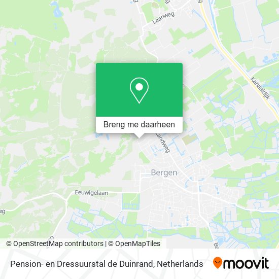Pension- en Dressuurstal de Duinrand kaart
