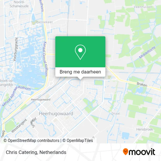 Chris Catering kaart