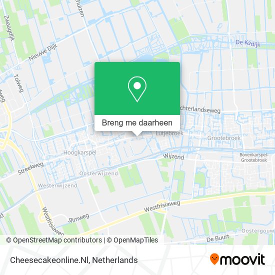 Cheesecakeonline.Nl kaart