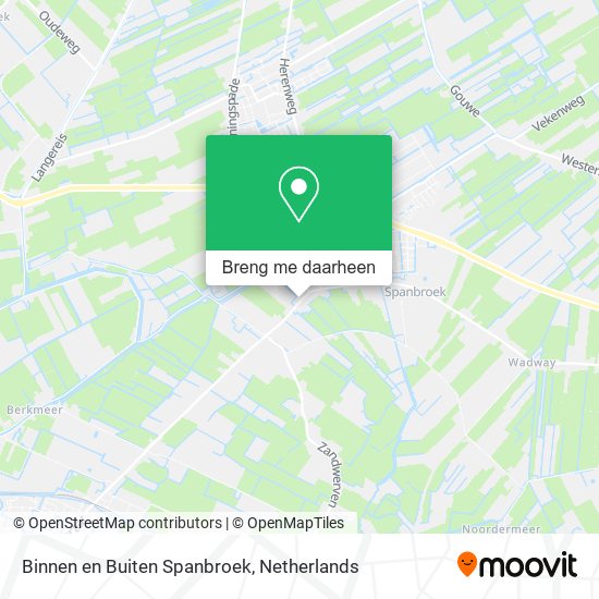 Binnen en Buiten Spanbroek kaart