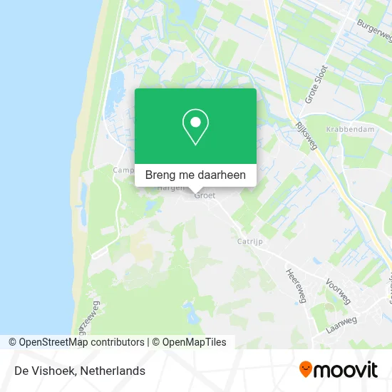 De Vishoek kaart