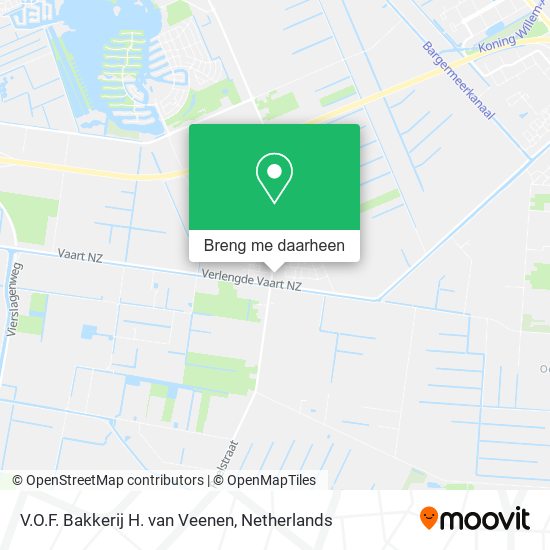 V.O.F. Bakkerij H. van Veenen kaart