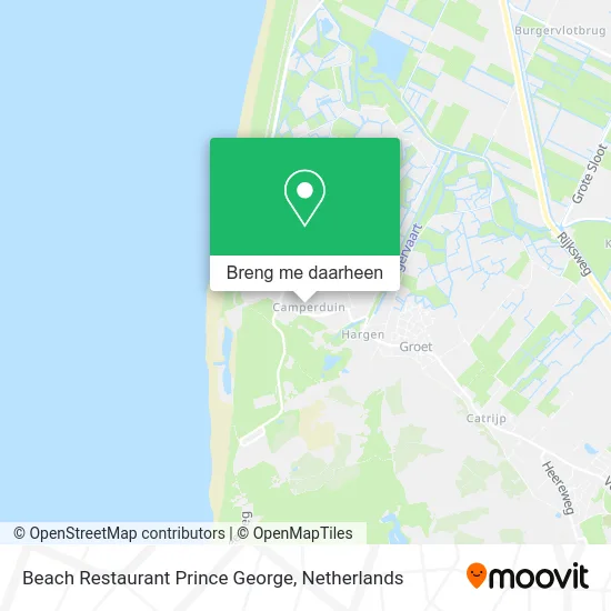 Beach Restaurant Prince George kaart
