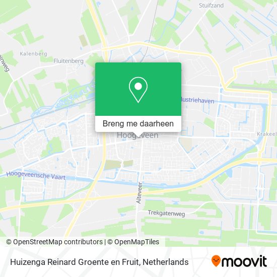 Huizenga Reinard Groente en Fruit kaart